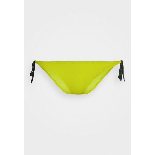 Calvin Klein Swimwear CORE LOGO TIES CHEEKY STRING SIDE TIE Dół od bikini acid lime C1781I01Z