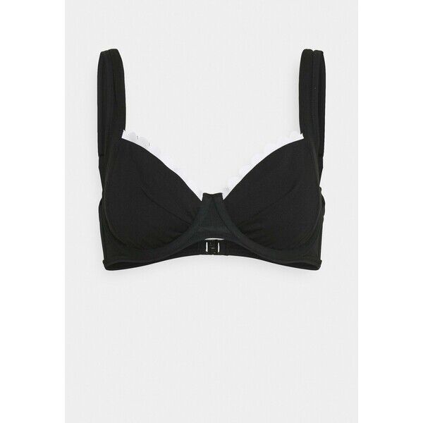 LASCANA WIRE Góra od bikini black/white L8381J03X
