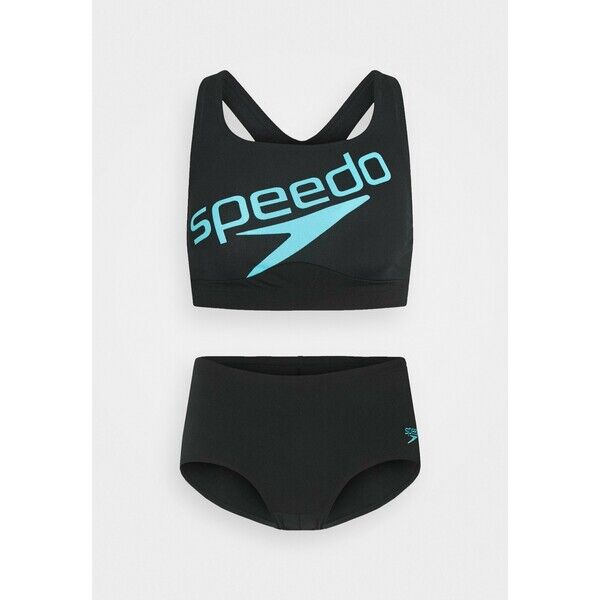 Speedo BOOM LOGO SET Bikini black/light adriatic 1SP81L00K