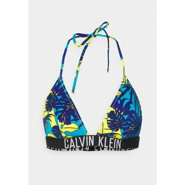 Calvin Klein Swimwear INTENSE POWER TRIANGLE Góra od bikini blue C1781J02J
