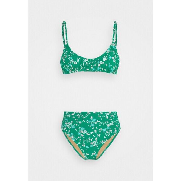 Cotton On Body CROP HIGHWAISTED CHEEKY SET Bikini emarald C1R81L010