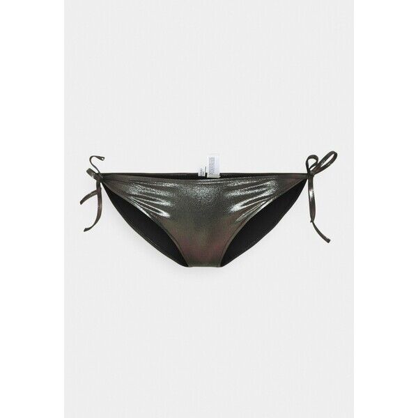 Calvin Klein Swimwear CORE SIDE TIE Dół od bikini silver C1781I023