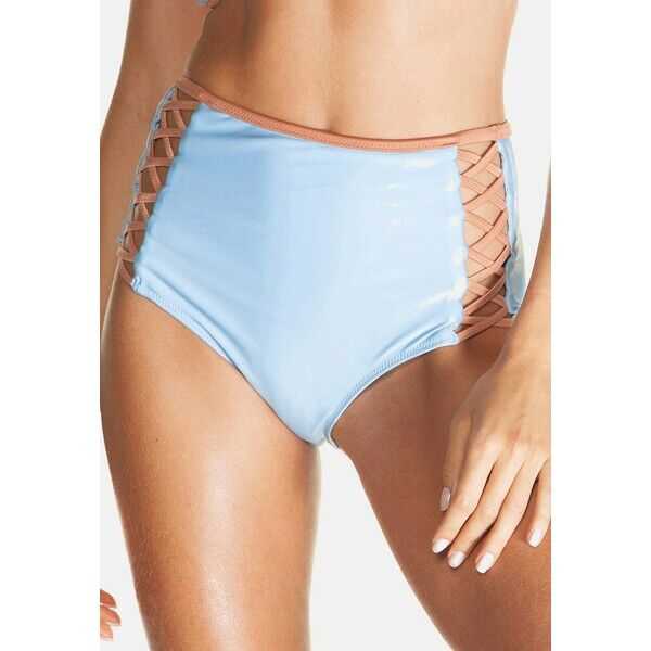 CIA MARÍTIMA OCEAN LISOS COM VIÉS,CORSETED Dół od bikini blue CID81I00S
