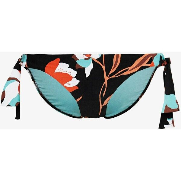 Seafolly FLOWERMARKETHIPSTER TIE SIDE Dół od bikini black S1981I05P