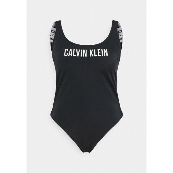 Calvin Klein Swimwear INTENSE POWER SCOOP BACK ONE PIECE Kostium kąpielowy black C1781G01C
