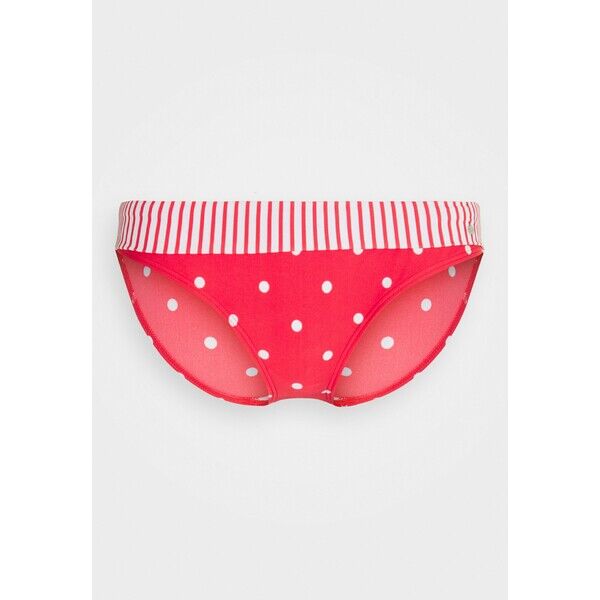 s.Oliver BIK PANTS BAND AUDREY Dół od bikini red/white SO281I011