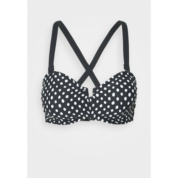 Fantasie SANTA MONICA BANDEAU MULTIWAY STRAP Góra od bikini black/white FN181J00M