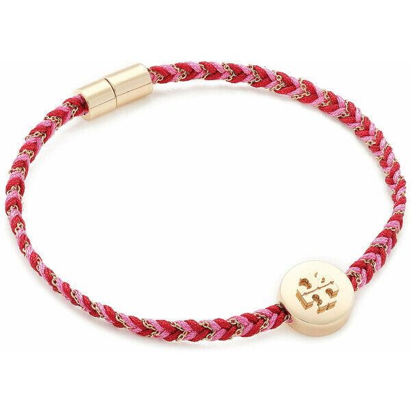 Tory Burch Bransoletka Kira Braided Bracelet 78923 Czerwony