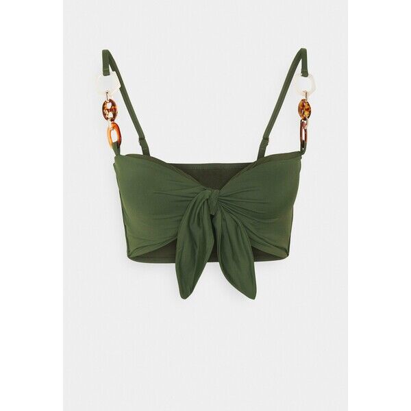 women'secret TOP WITH FOAM FIX PAD Góra od bikini khaki WS581J01C
