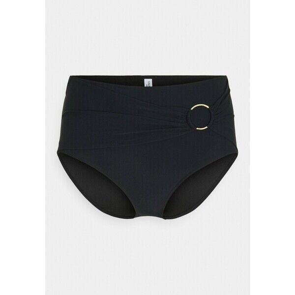 Calvin Klein Swimwear CORE SOLID HIGH WAIST Dół od bikini black C1781I02I