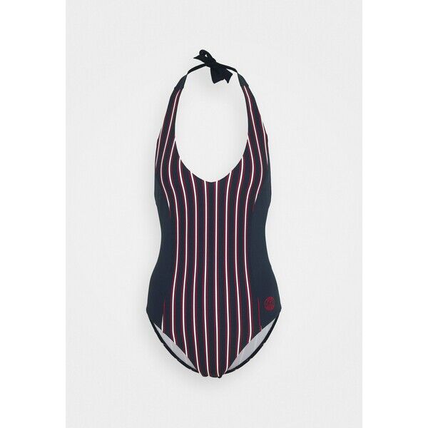Tommy Hilfiger STRIPES ONE PIECE Kostium kąpielowy dark blue TO181G01C