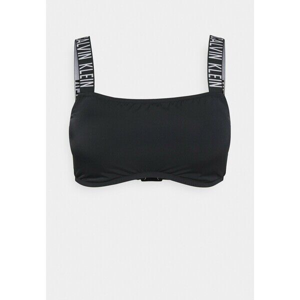 Calvin Klein Swimwear INTENSE POWER BANDEAU PLUS Góra od bikini black C1781J025