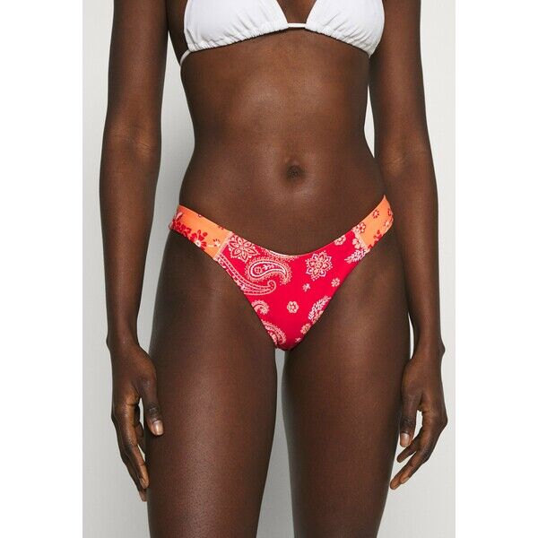 aerie HI LEG CHEEKIEST PRINT MIX Dół od bikini mascot red AEF81I00P