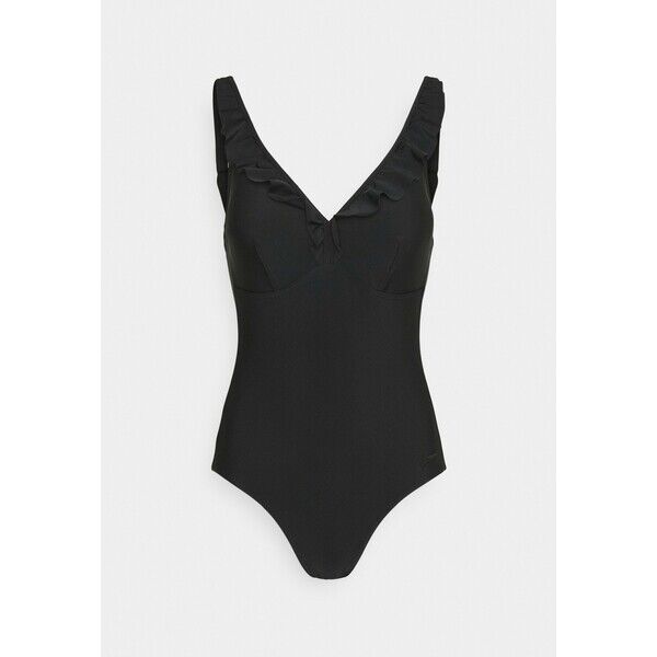 Speedo RUFFLE 1 PIECE Kostium kąpielowy black 1SP81E00T