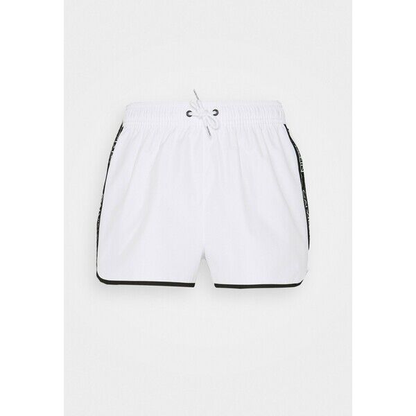 Calvin Klein Swimwear CORE LOGO TAPE Dół od bikini classic white C1781H016