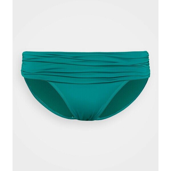 Lauren Ralph Lauren WIDE SHIRRED BAND HIPSTER Dół od bikini emerald L4281I010