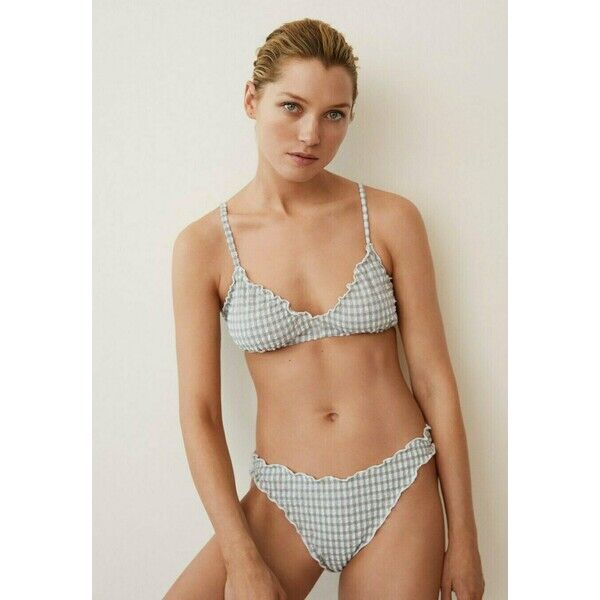 Mango GESMOKTE Dół od bikini grijs M9181I01W
