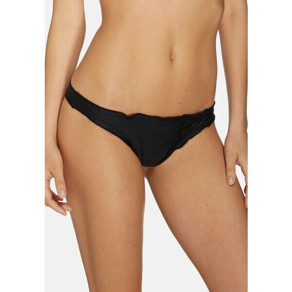 CIA MARÍTIMA LISOS,RUFFLED Dół od bikini black CID81I019