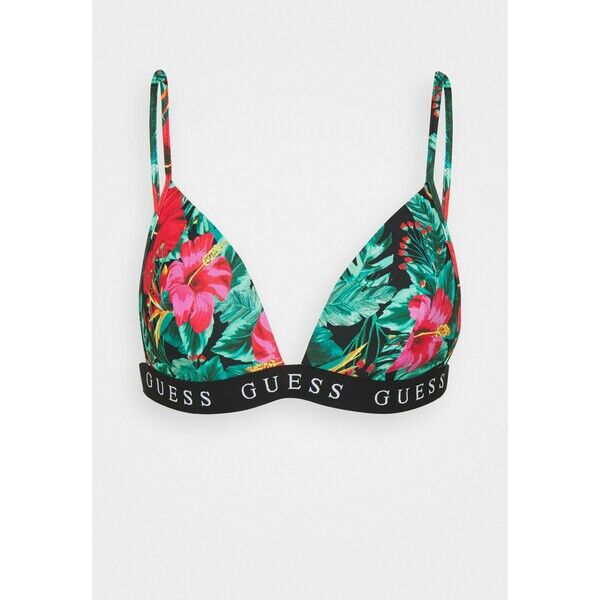 Guess TRIANGLE PADDED Góra od bikini mottled red GU181J02V