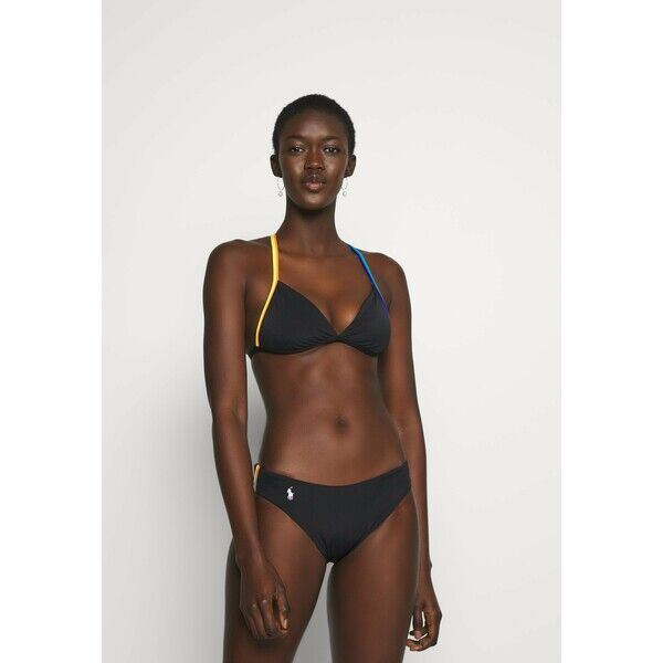 Polo Ralph Lauren PLUNGE HALTER BRA Góra od bikini black PO281J016