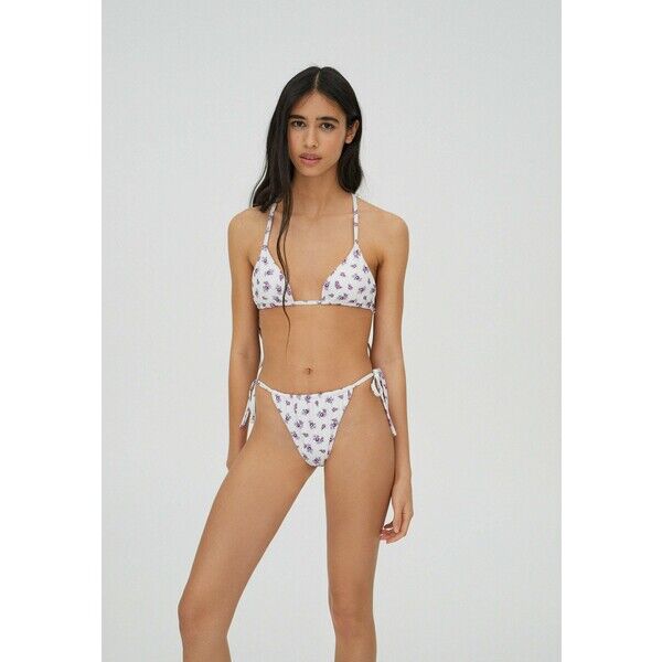 PULL&BEAR Dół od bikini white PUC81I00O
