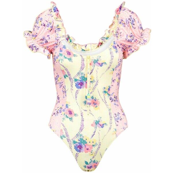 LoveShackFancy Strój kąpielowy LOVESHACKFANCY FANTASIA LW069754-beach-blossoms