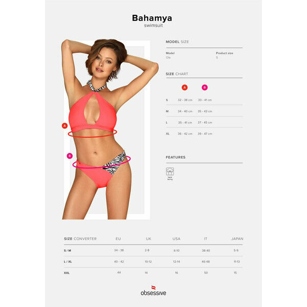Obsessive Różowe bikini Bahamya