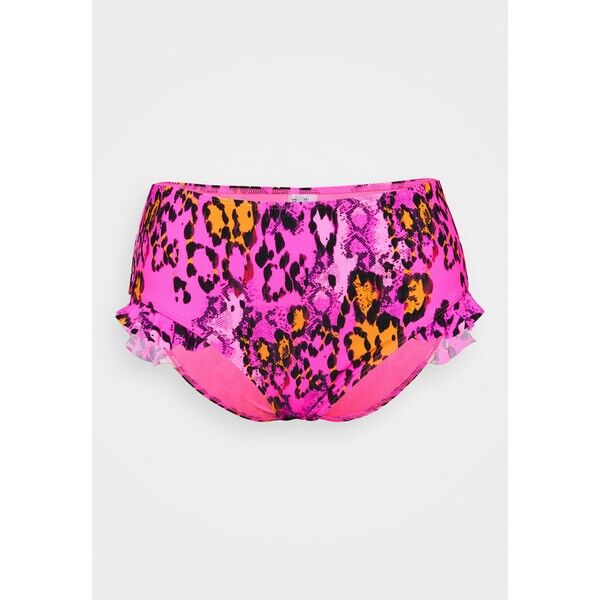 Simply Be MIX AND MATCH HIGH WAIST BOTTOM Dół od bikini pink SIE81I005