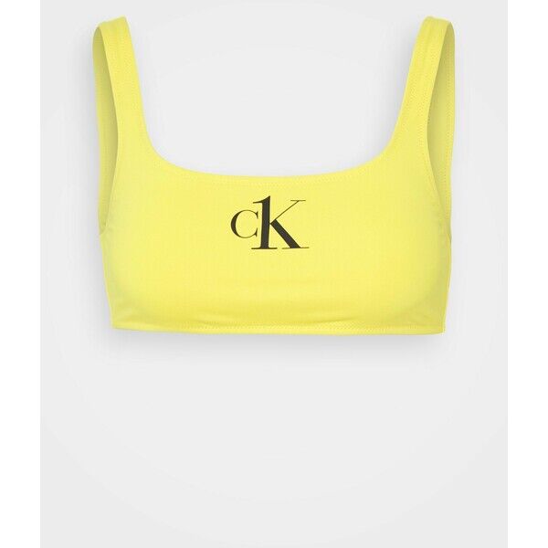 Calvin Klein Swimwear ONE BRALETTE Góra od bikini hazard yellow C1781J02H