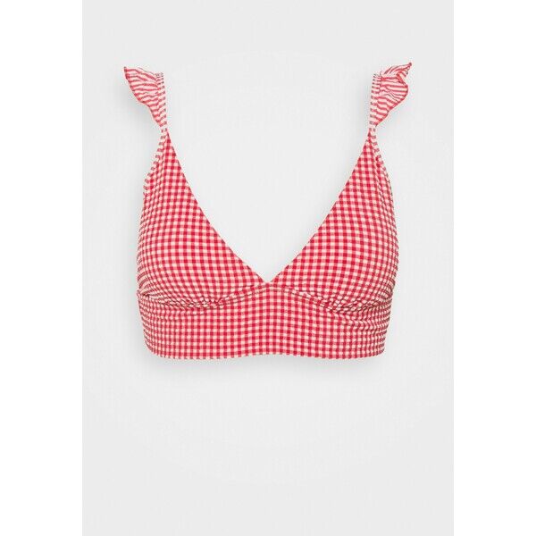 aerie LONGLINE RUFFLE Góra od bikini mascot red AEF81J00V-G11