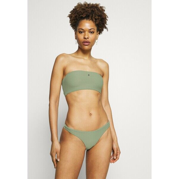 Seafolly ESSENTIALS TUBE TOP HIGH CUT PANT SET Bikini khaki S1981L007