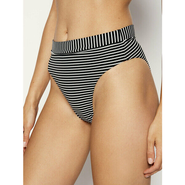 Seafolly Dół od bikini Go Overboard High Rise Rio 40561-637 Czarny