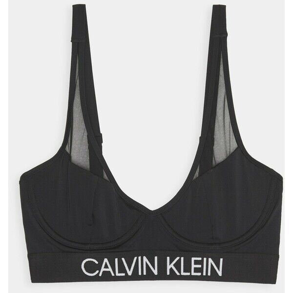 Calvin Klein Swimwear CURVE WIRED BRALETTE PLUS Góra od bikini black C1781J02X