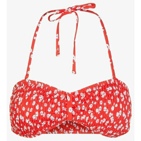 Pieces BANDEAU Góra od bikini high risk red PE381J00R