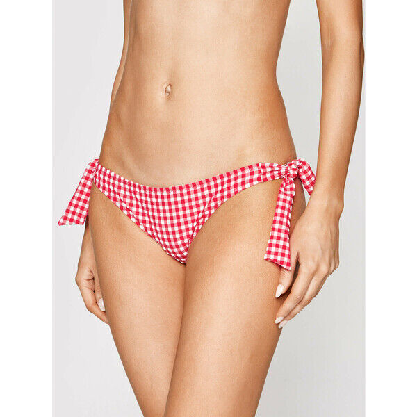 Guess Dół od bikini E1GO02 WO05N Czerwony