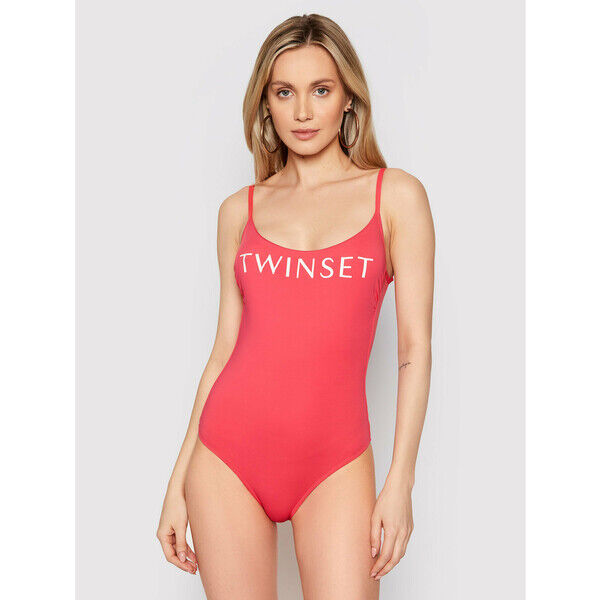 TwinSet Strój kąpielowy 211LMMPZZ Różowy