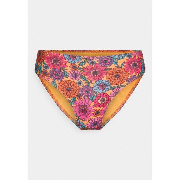 Wolf & Whistle FLORALS HIGH LEG HIGH WAIST BRIEF Dół od bikini red WOC81I00E