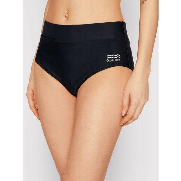 Calvin Klein Swimwear Dół od bikini KW0KW01329 Czarny