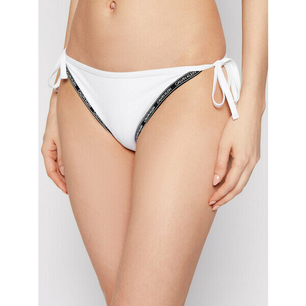 Calvin Klein Swimwear Dół od bikini KW0KW01326 Biały