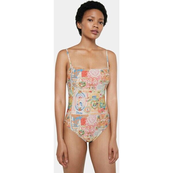 Desigual JAMAICA Kostium kąpielowy white DE181G00F