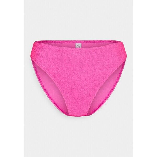 Wolf & Whistle TEXTURED SCRUNCH FABRIC BRIEF Dół od bikini pink WOC81I00A