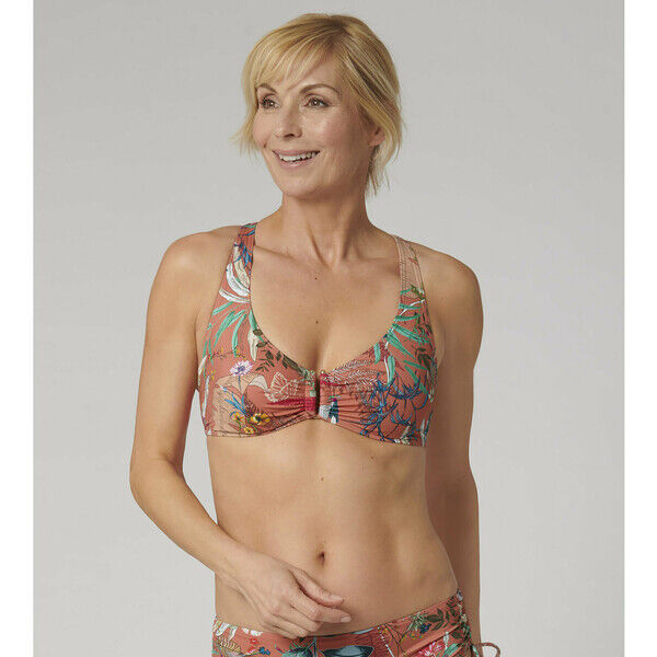 Triumph Góra od bikini Botanical Leaf 10207906 Pomarańczowy
