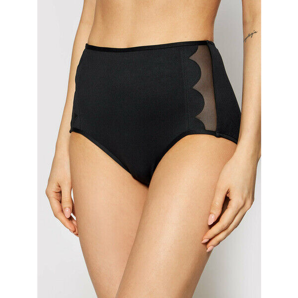 Seafolly Dół od bikini Petal Edge 40573-065 Czarny