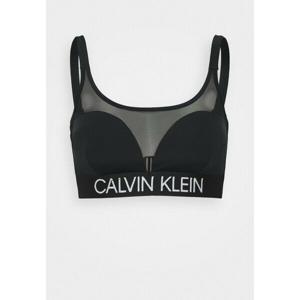 Calvin Klein Swimwear CURVE BRALETTE Góra od bikini black C1781J02Q