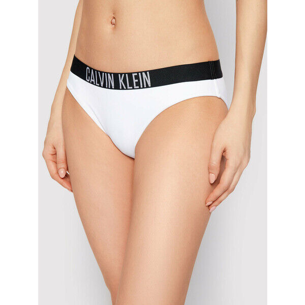 Calvin Klein Swimwear Dół od bikini KW0KW01233 Biały