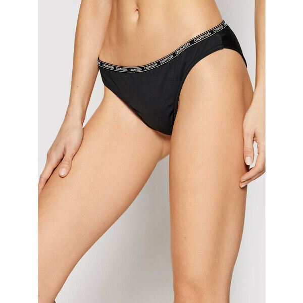 Calvin Klein Swimwear Dół od bikini KW0KW01275 Czarny