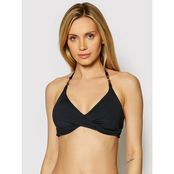 MICHAEL Michael Kors Góra od bikini Cruise 2020 MM2T801 Czarny