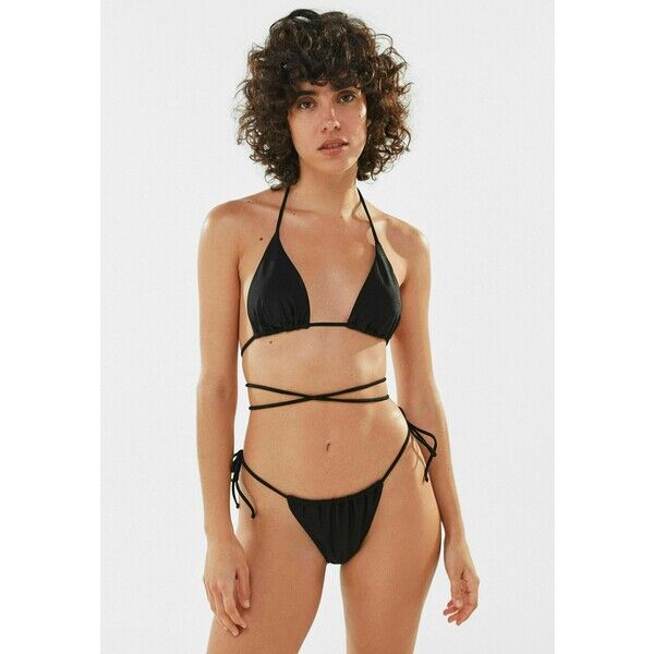 Bershka Dół od bikini black BEJ81I00B