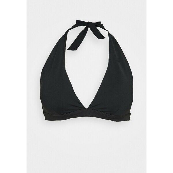 Tommy Hilfiger SOPHISTICATED HALTER Góra od bikini black TO181J037