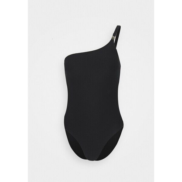 Calvin Klein Swimwear CORE TEXTURED CUT OUT ONE PIECE Kostium kąpielowy black C1781G016